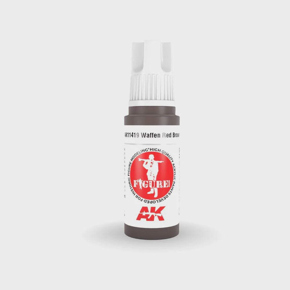 AK Interactive 3Gen Figures Acrylics - Waffen Red Brown 17ml