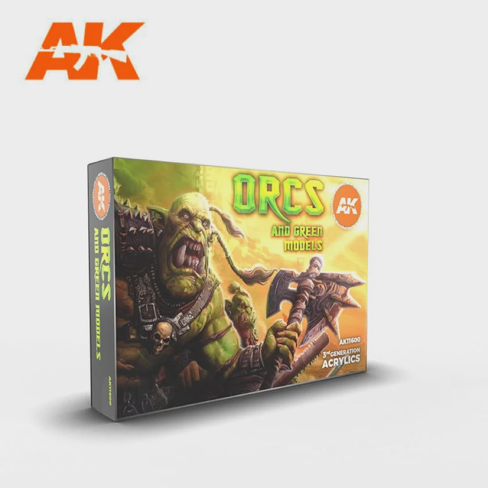 Ak Interactive 3Gen Sets - Orcs And Green Creatures