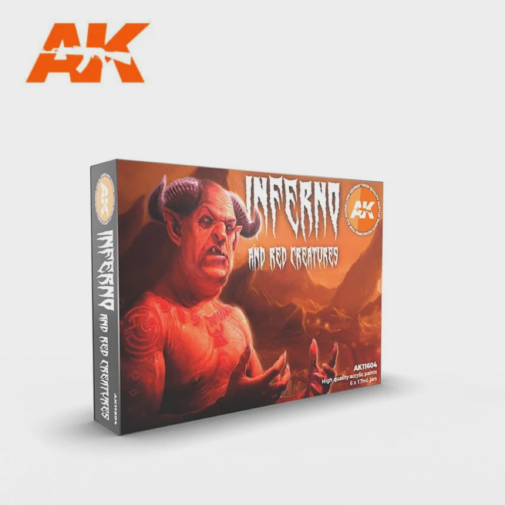 Ak Interactive 3Gen Sets - Inferno And Red Creatures