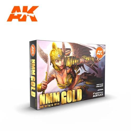 Ak Interactive 3Gen Sets - Non Metallic Metal - Gold