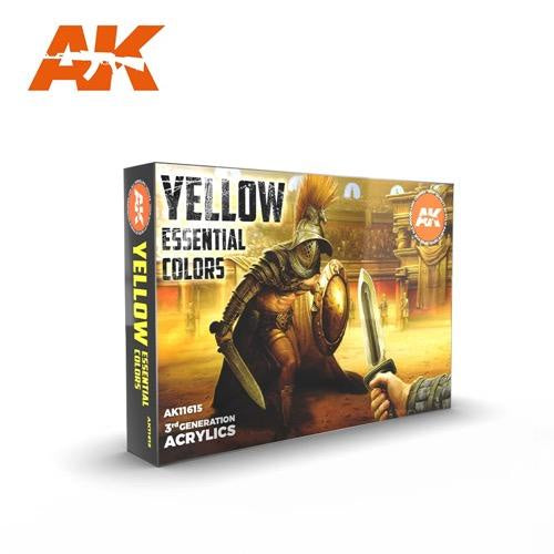 Ak Interactive 3Gen Sets - Yellow Essential Colors