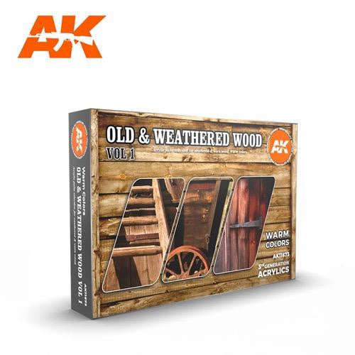 Ak Interactive 3Gen Sets - Old &amp; Weathered Wood Volume 1