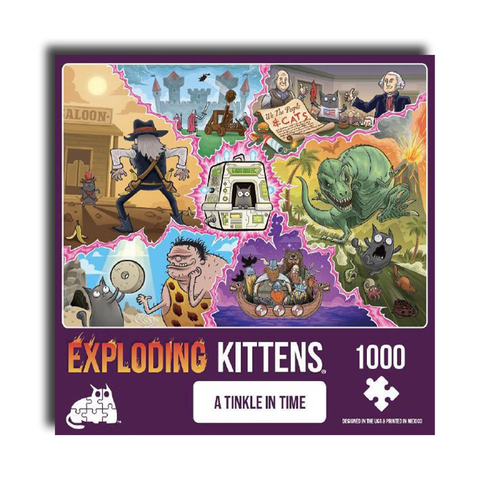 Exploding Kittens Puzzle A Tinkle In Time 1000 Piece Puzzle