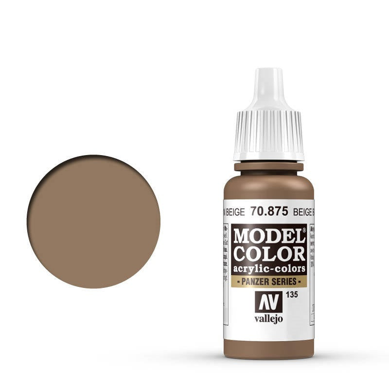 Vallejo Model Colour - Beige Brown 17ml Acrylic Paint (AV70875)