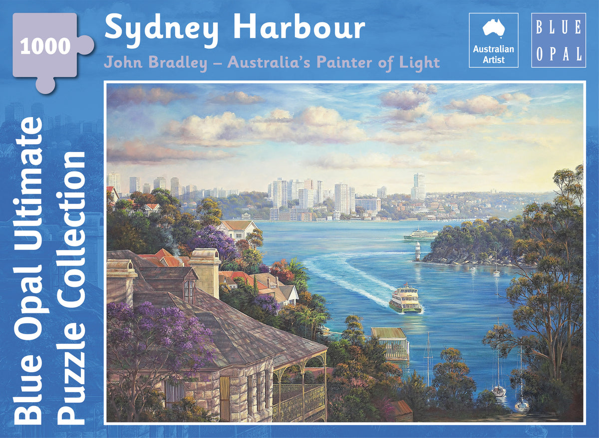 Blue Opal - John Bradley Sydney Harbour 1000 Piece Jigsaw