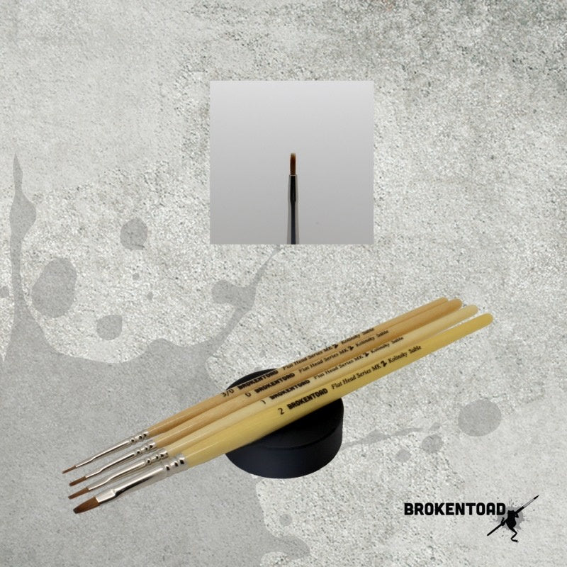 Broken Toad - Flat Head Series MK2 Brush - Size 3/0