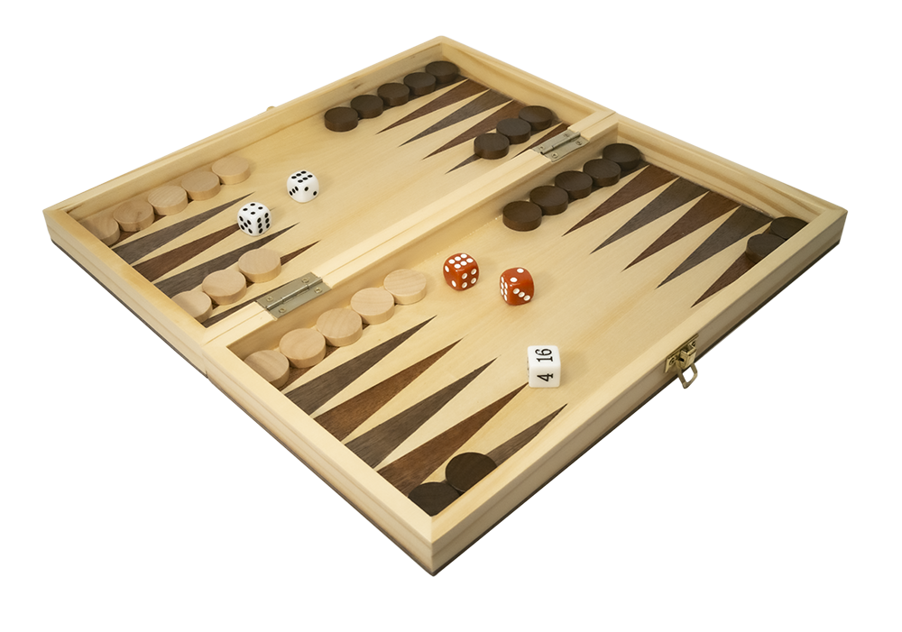 LPG Wooden Folding Chess/Checkers/Backgammon Set 35cm