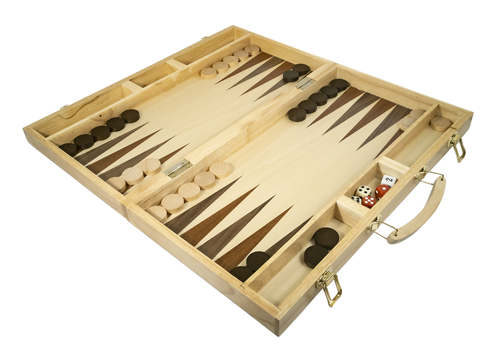 LPG Wooden Folding Backgammon Case 45cm