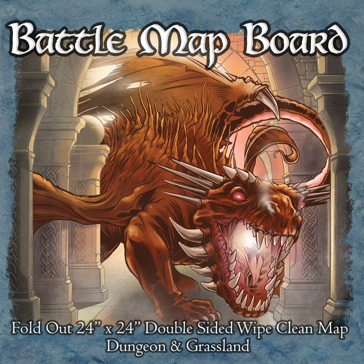 Battle Mat Board Dungeon and Grassland
