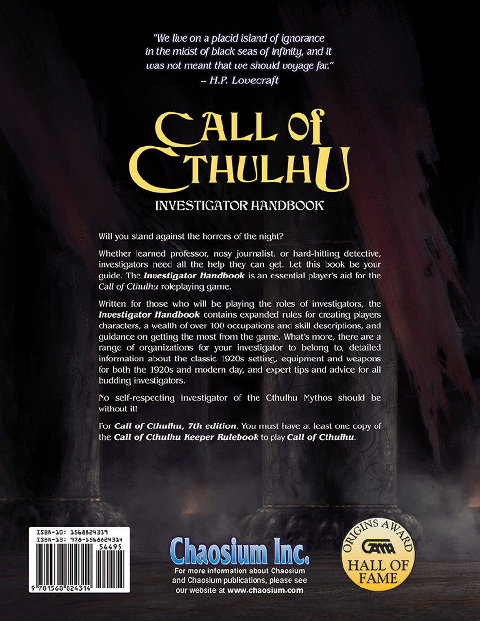 Call of Cthulhu RPG - Investigator Handbook
