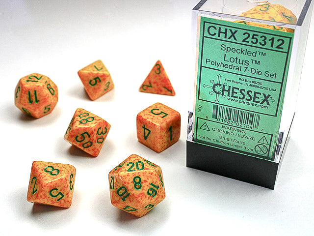 Chessex - Speckled Polyhedral 7-Die Set - Lotus (CHX25312)