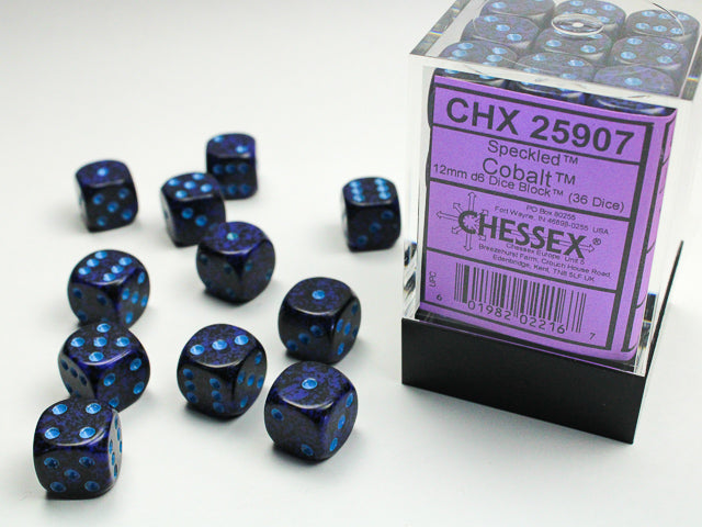 Chessex - Speckled 12mm D6 Set - Cobalt (CHX25907)