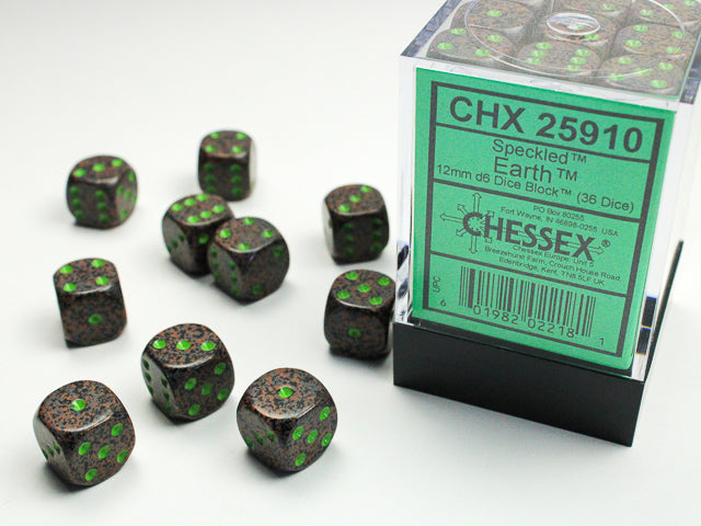 Chessex - Speckled 12mm D6 Set - Earth (CHX25910)