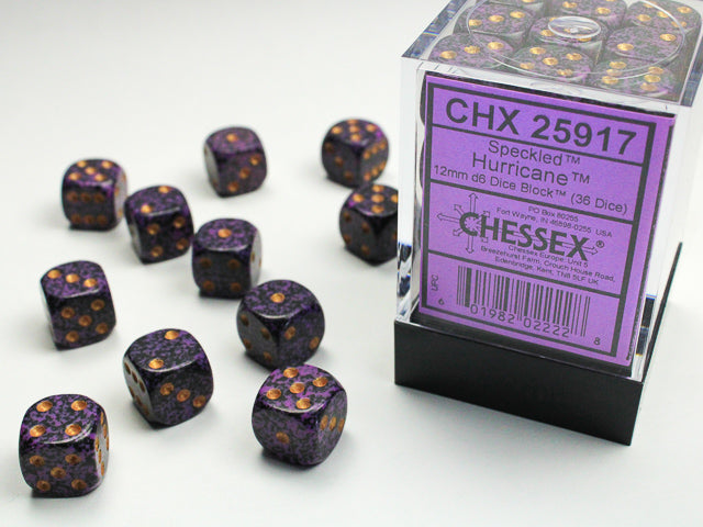 Chessex - Speckled 12mm D6 Set - Hurricane (CHX25917)