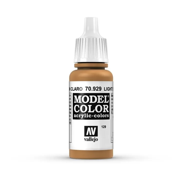 Vallejo Model Colour - Light Brown 17ml Acrylic Paint (AV70929)