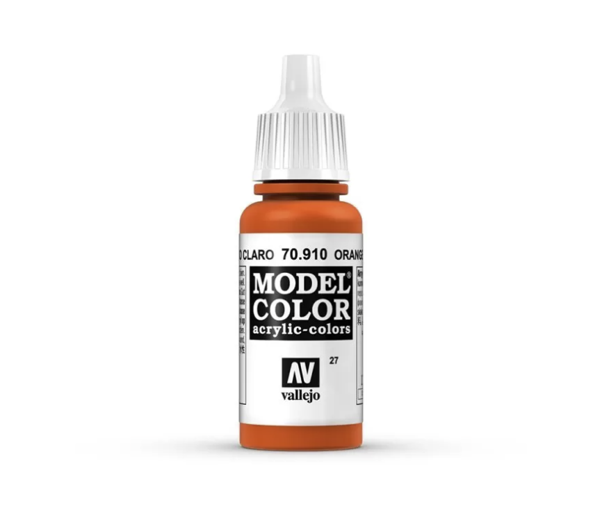 Vallejo Model Colour - Orange Red 17ml Acrylic Paint (AV70910)