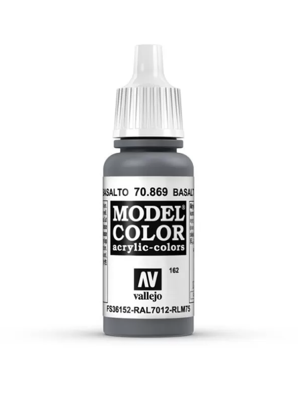 Vallejo Model Colour - Basalt Grey 17ml Acrylic Paint (AV70869)