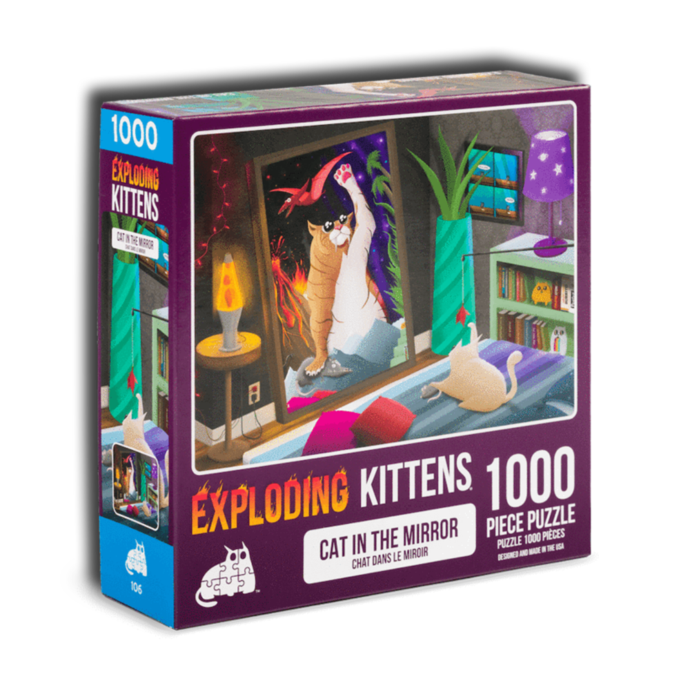 Exploding Kittens Cats in the Mirror 1000 Piece Jigsaw