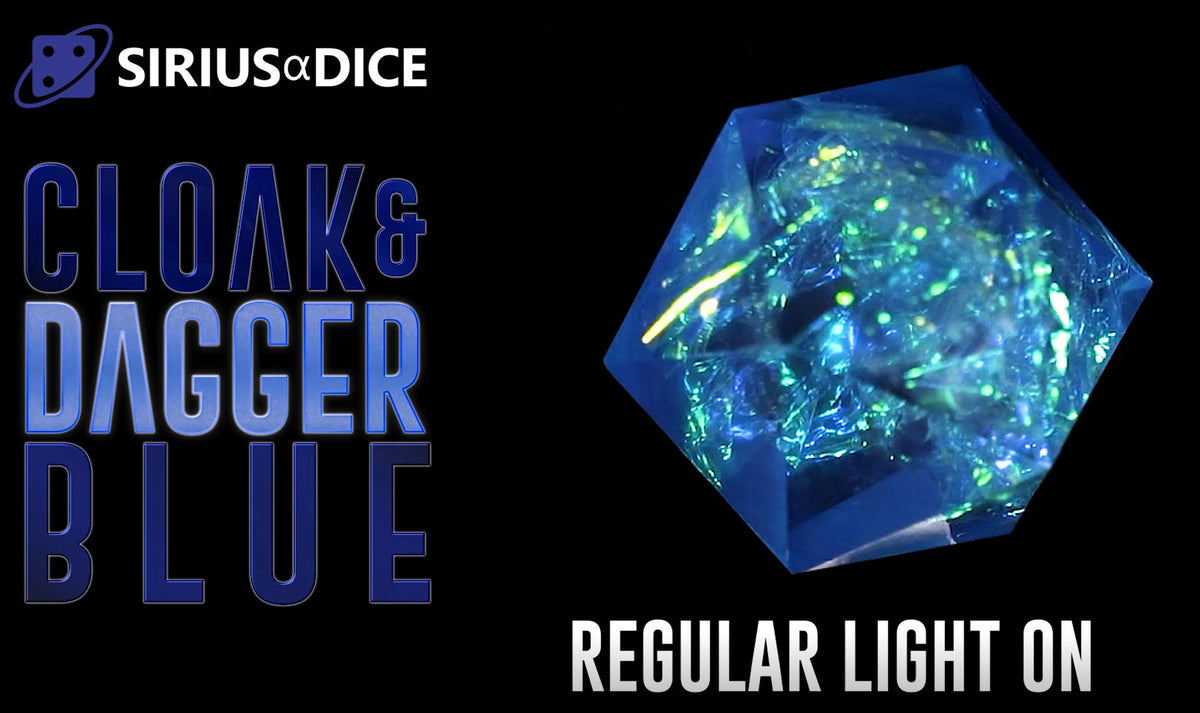 Sirius Dice - Blue Cloak &amp; Dagger Dice Set 7