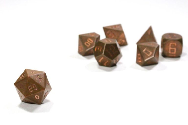 Level Up Dice - Copper Set Of 7