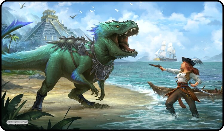 Gamermat - Dinosaur vs Pirate TCG Sized