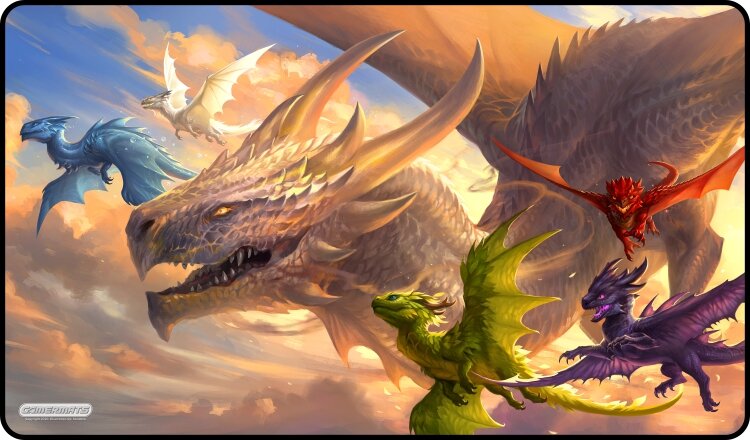 Gamermat - Baby Dragons Flight Lessons TCG Sized