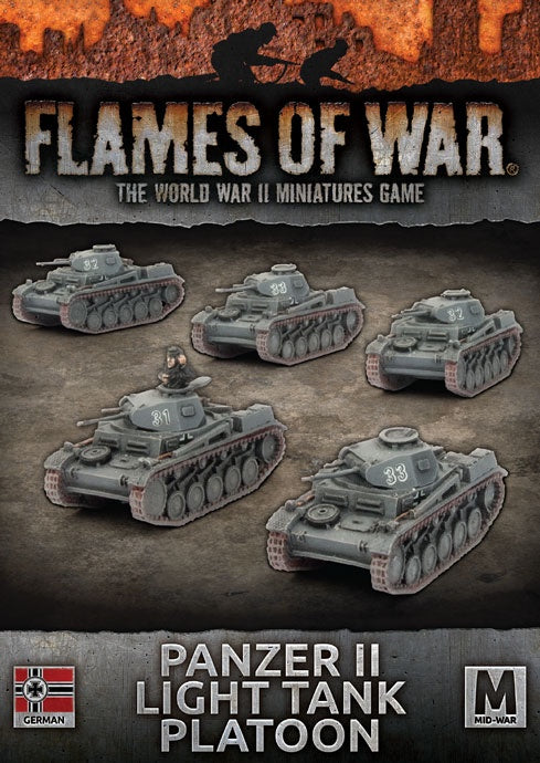Flames of War: Germans: Panzer II Light Tank Platoon