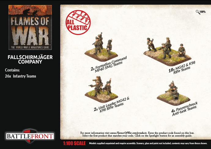 Flames of War: Fallschirmjager Company