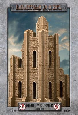 Battlefield in a Box: Gothic Battlefields - Medium Corner - Sandtone (x1) - 30mm