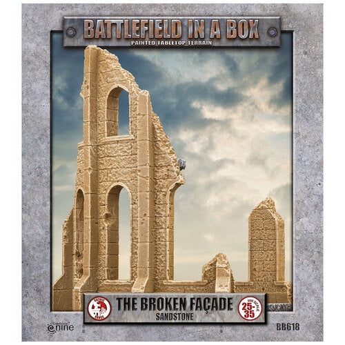Battlefield in a Box: Gothic Battlefields - Broken Facade - Sandstone