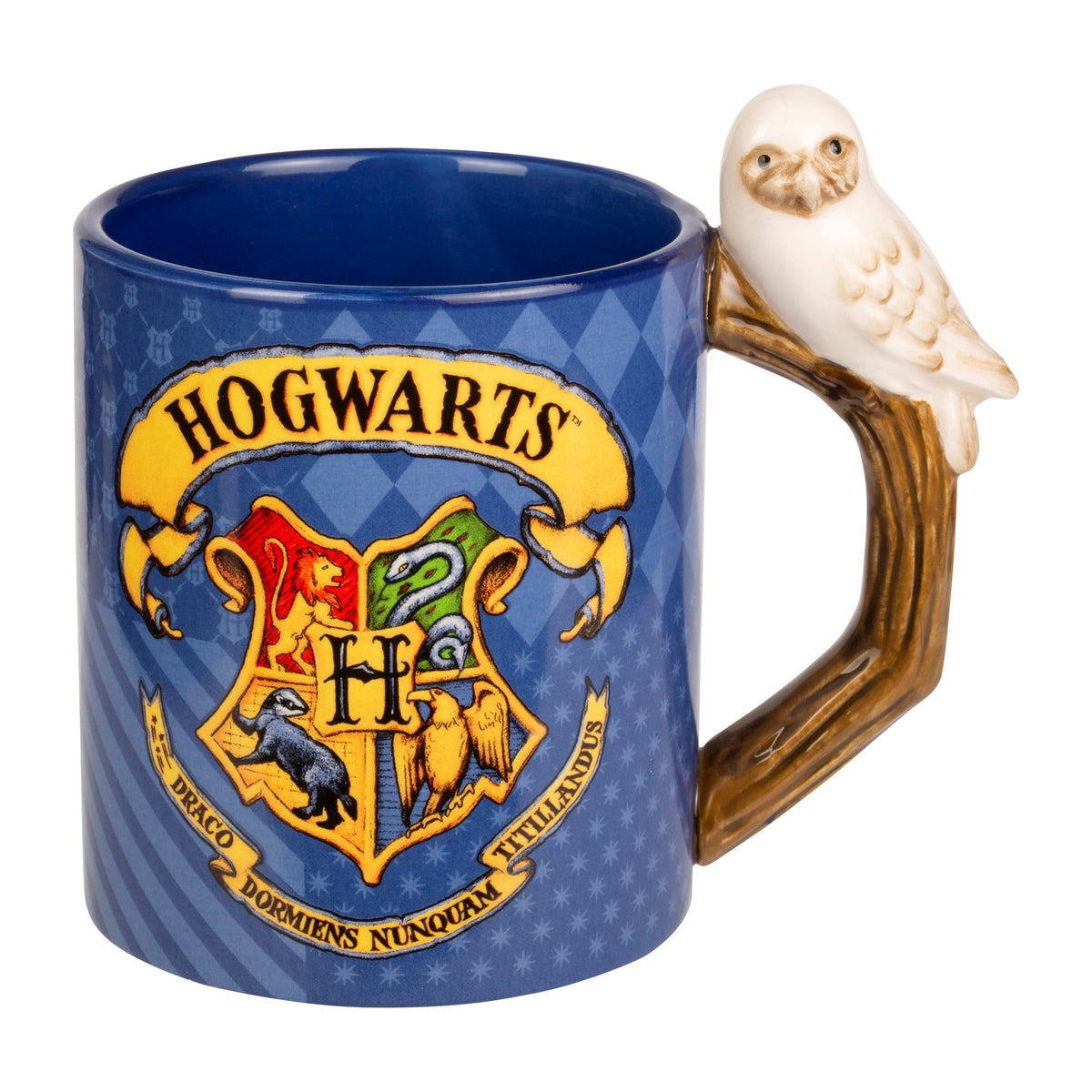 Harry Potter Coffee Mug Hogwarts Crest with Hedwig