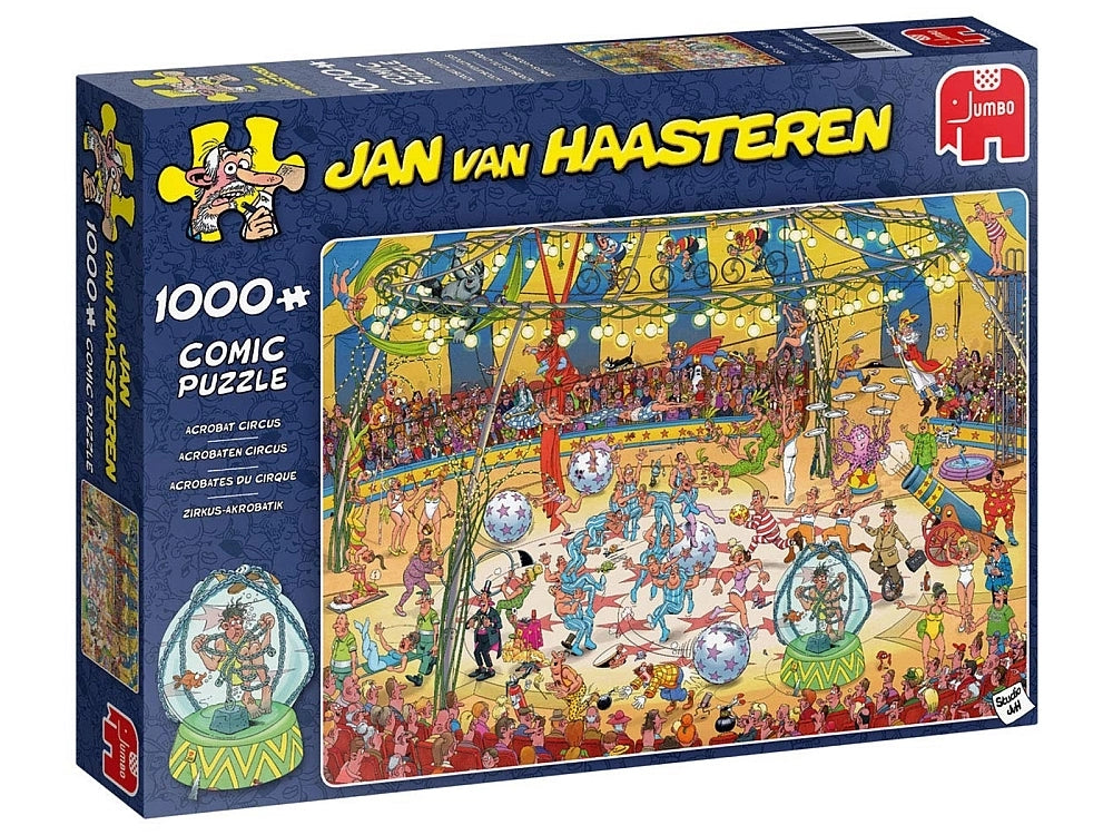 Jan Van Haasteren - Acrobat Circus 1000 Piece Jigsaw  - Jumbo
