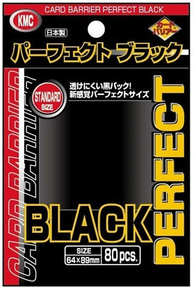 KMC Perfect Black Size Sleeve (80 Sleeve/Pack) - Standard Size