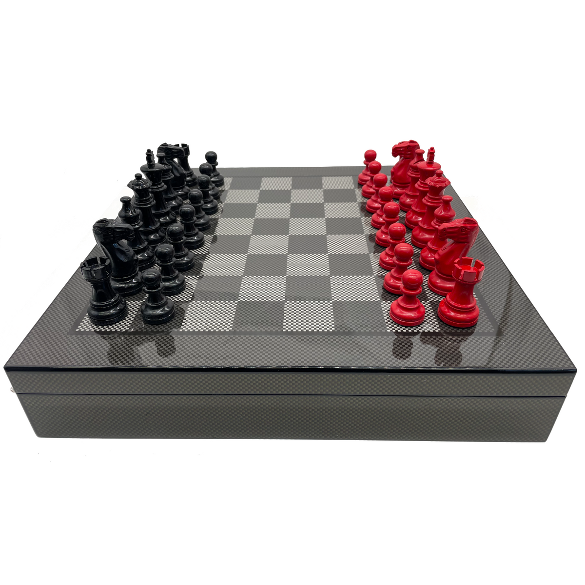 Chess Pieces - Red/Black 85mm