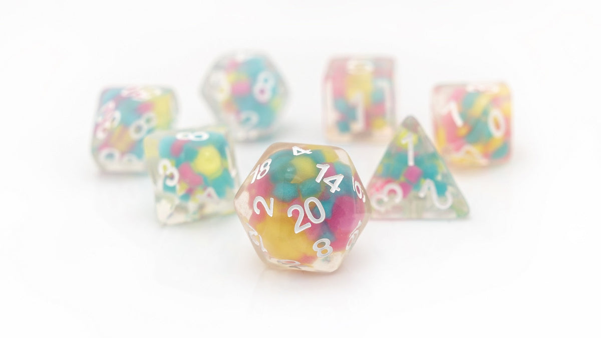 Sirius Dice - Lucky Charm Glowworm Dice Set 7