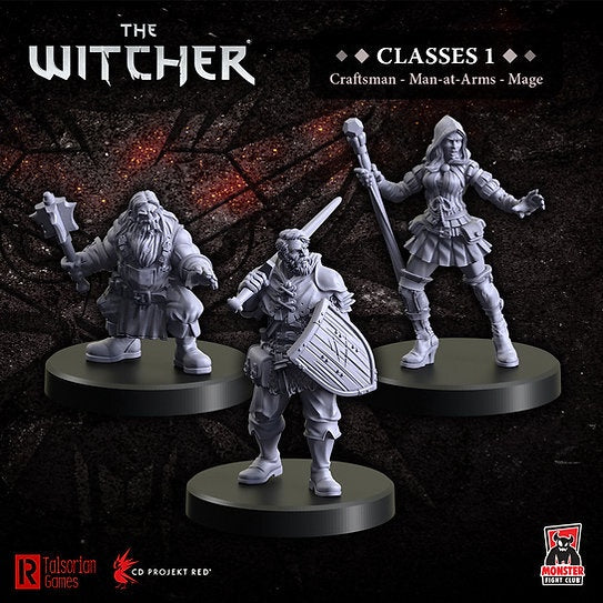 The Witcher Miniatures - Classes 1 Mage Craftsman Man-at-arms