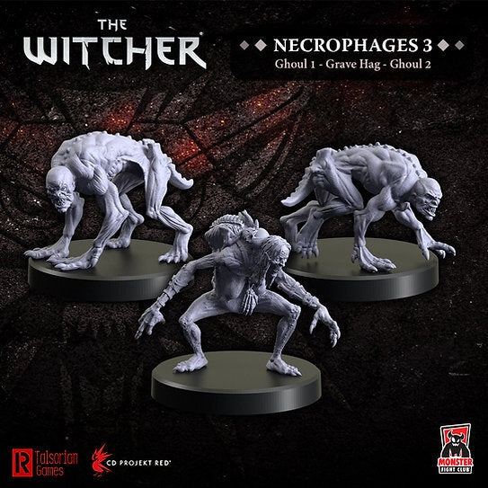 The Witcher Miniatures - Necrophages 3 Grave Hags