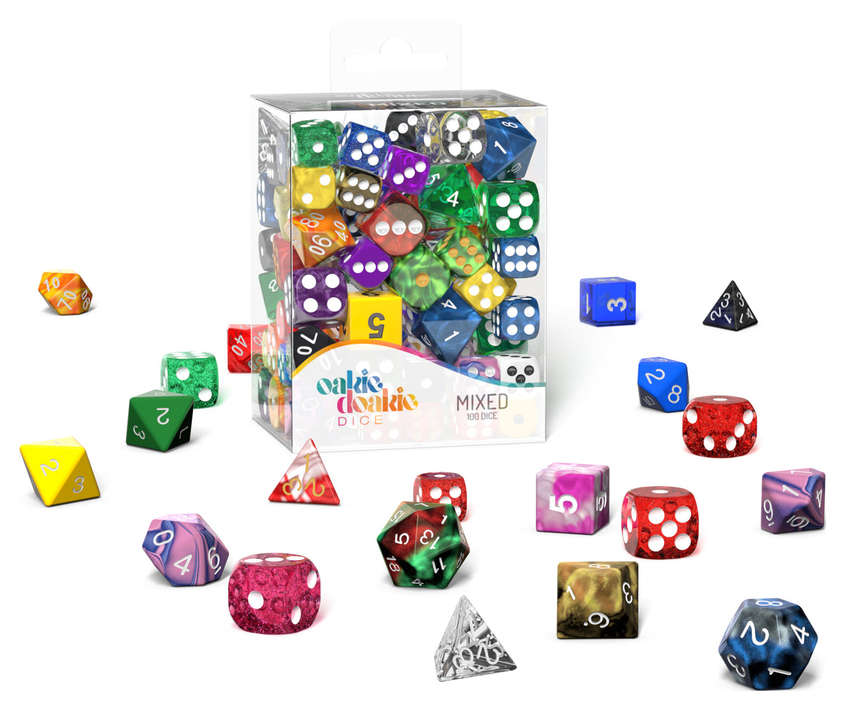 Oakie Doakie Dice - Mixed Set Retail Pack (100) loose dice