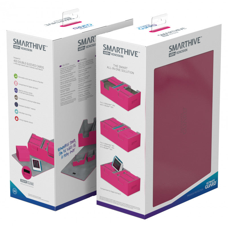 Ultimate Guard Smarthive 400+ XenoSkin Pink Deck Box