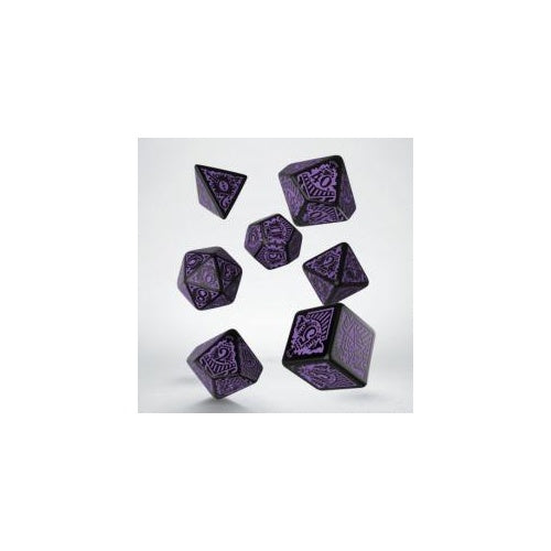 Call Of Cthulhu Horror On The Orient Express Black &amp; Purple Dice Set