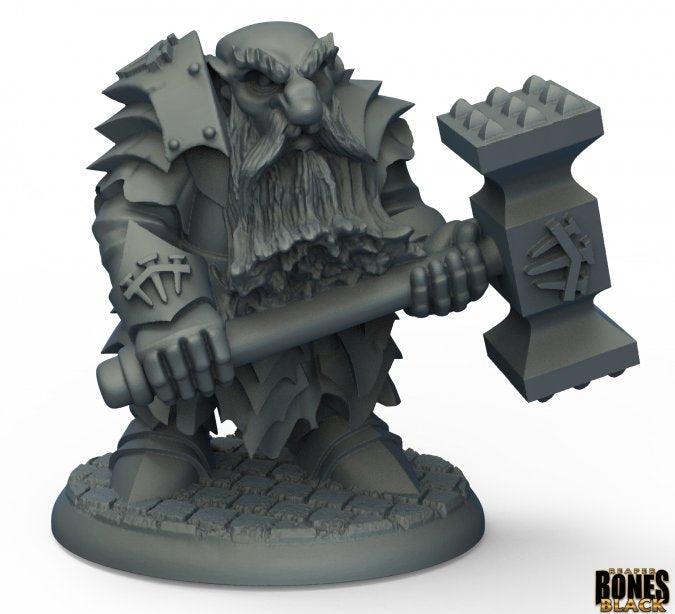 Reaper Bones Dark Dwarf Pounder