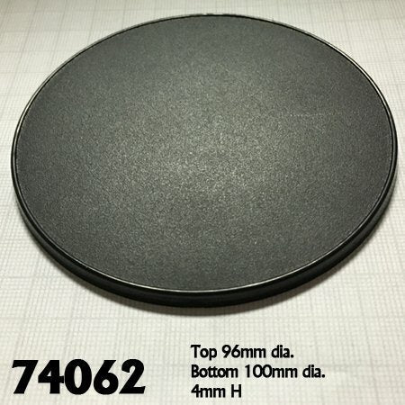 Reaper: Bases: 100mm Round Gaming Base (4)
