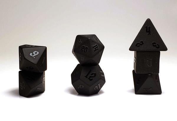 Level Up Dice - Raised Obsidian D20