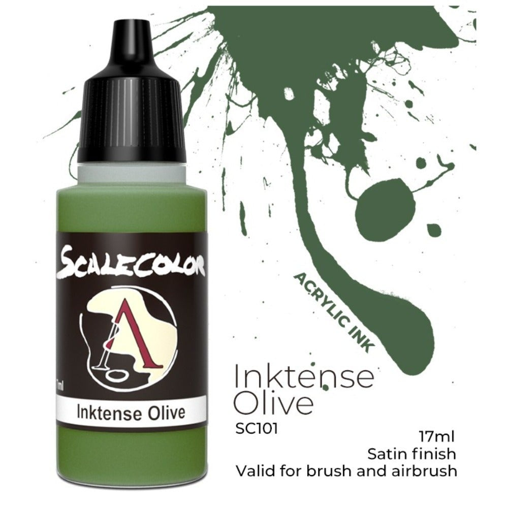 Scale 75 - Scalecolor Inktense Olive (17ml) SC-101 Acrylic Paint