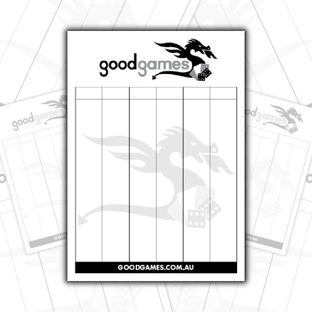 Good Games Essentials - Score Pad