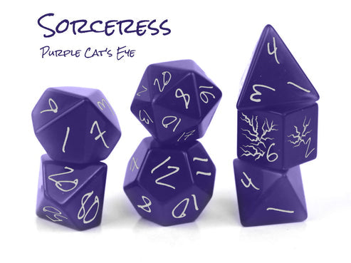 Level Up Dice - Level Up Dice: Sorceress Purple Cats Eye