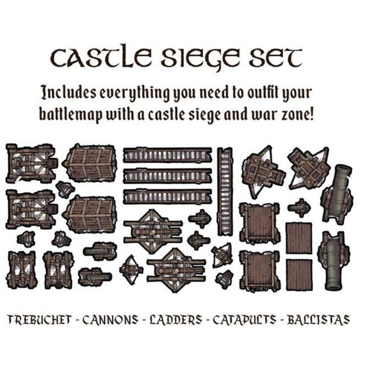 Tabletop Tokens Castle Siege Set