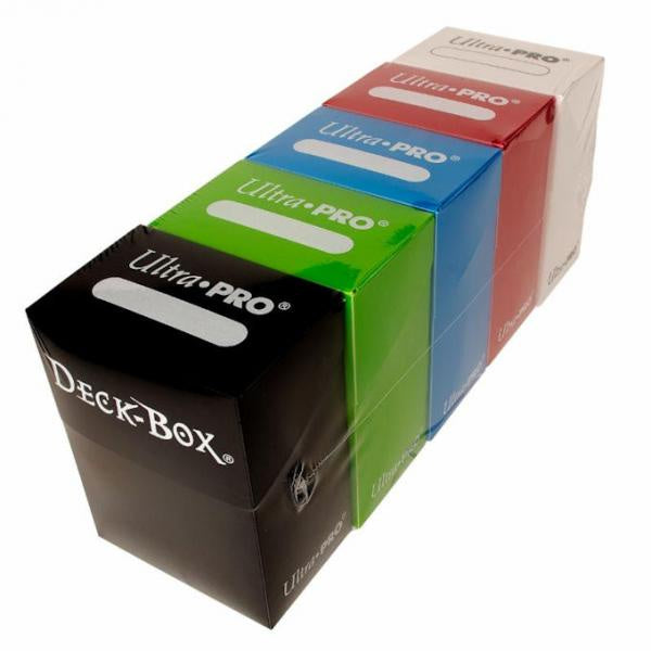 Ultra Pro Deck Box 5 Colour Bundle Red Blue Green Black White