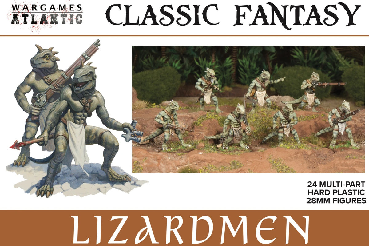 Lizardmen - 24x 28mm Classic Fantasy troops