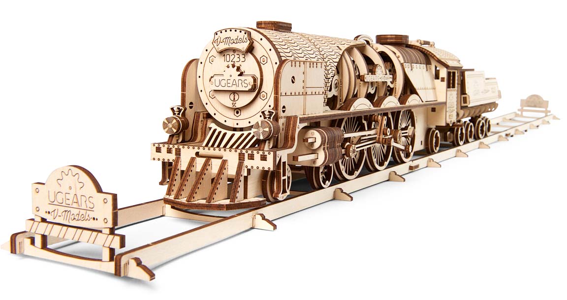 Ugears - V-Express Steam Train With Tender